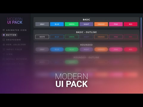 Modern UI Pack - v4.0 (Unity Asset)