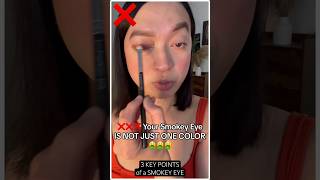 3 KEY POINTS of a SMOKEY EYE ✅ #makeuptutorialforbeginners #eyemakeuptutorial #smokeyeyemakeup