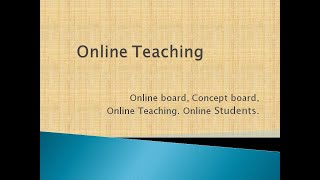 Online board Concept board
