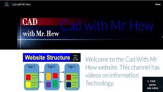 Website structure of web pages