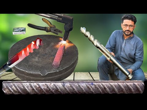 The Metalworker's Creating a POWERFUL Drill Bit from Steel Iron Shaft | Amazing Metalworking Process