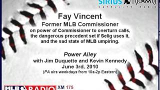 Fay Vincent, former MLB commish, on Commissioner power, bad umpiring