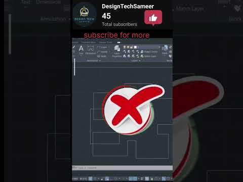 Delete Intersection ||#autocad #autocadforbeginners #autocadd #autocadplan
