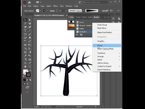 How to make tree in Adobe illustrator #adobeillustrator #illustrator #art #design #adobedesign