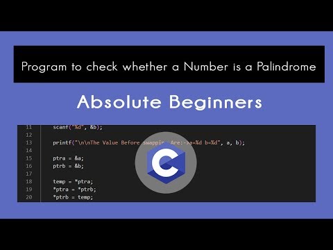 Program to check whether a Number is a Palindrome | Top 100+ C Language Program