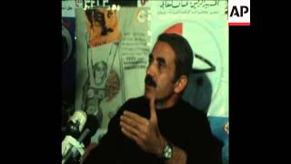 SYND 9 9 75 HABASH SPEAKING AT PRESS CONFERENCE IN BEIRUT