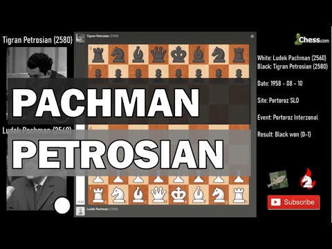 Ludek Pachman vs Tigran Petrosian analyzed by Stockfish | 1958