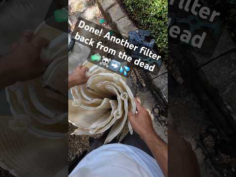 POV: saving another filter’s life 🫡💦 #poolcleaning #satisfying #poolmaintenance #work #pov