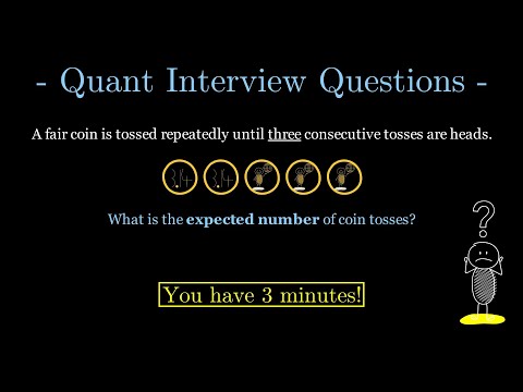 Coin Tosses needed for Consecutive Heads | Quant Interview Questions