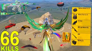 66 solo KILLS!😈 NEW MODE BEST AGGRESSIVE RUSH GAMEPLAY🔥Pubg mobile