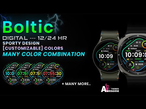 Boltic - Digital Wear OS Watch Face