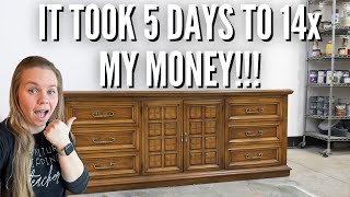 Thrifted EYESORE to LUXURY Furniture