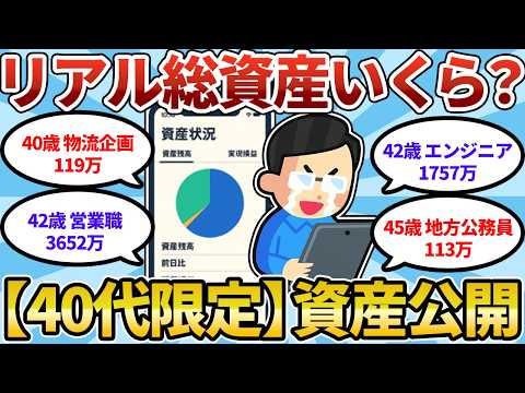 [Asset Disclosure] What is the average amount of money for people in their 40s? Reveal your savin...