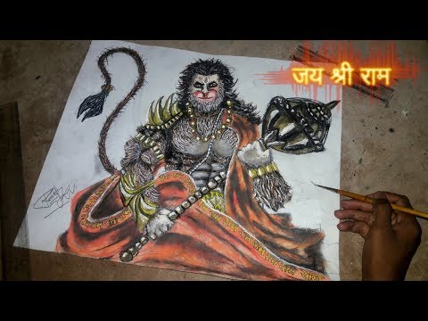 how to draw Hanuman drawing ||#Hanuman |#HanumanDrawing ||#JaiShreeRam