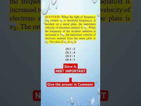 Solve NEET IMPORTANT #neet #physics #education #shorts #neetphysics