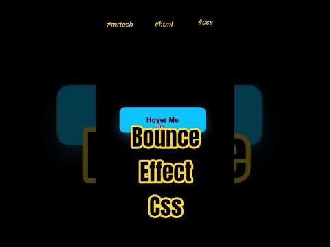 ✨How to Create a Floating Hover Button using HTML & CSS | Smooth Bounce Effect ✨#coding #shorts