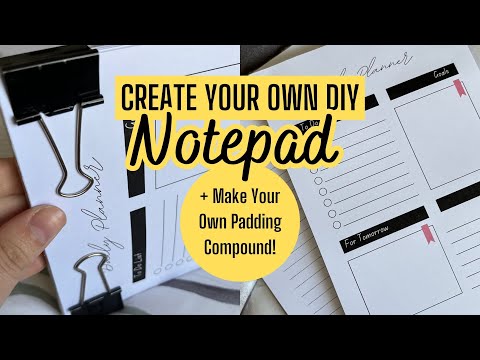 Create Your Own Personalized Notepad