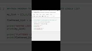FLATTEN NESTED LIST INTO SINGLE LIST....#python #codinginterview #listinpython #pandasdataframe