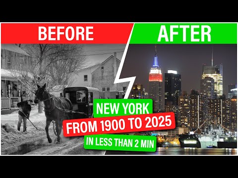 America’s New York: The Evolution from Streets to Skyline (1900–2025)