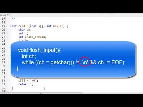 C Programming Basics : Learn C Fundamentals by Coding I PART-33 My own line reading function