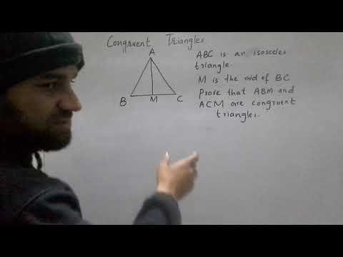 Congruent triangles, 4 rules and 1 exam example part 1