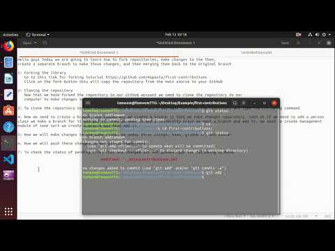 Forking GitHub Repository and then merging with master