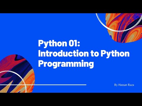 Python 01: Introduction to Python Programming