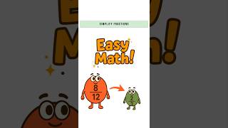 How to Simplify Fractions — Easy Math Trick! #Fractions #LearnMath  #QuickMath #MathForKids