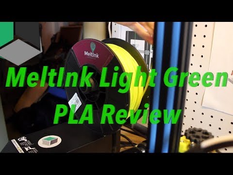 MeltInk Light Green PLA Review!
