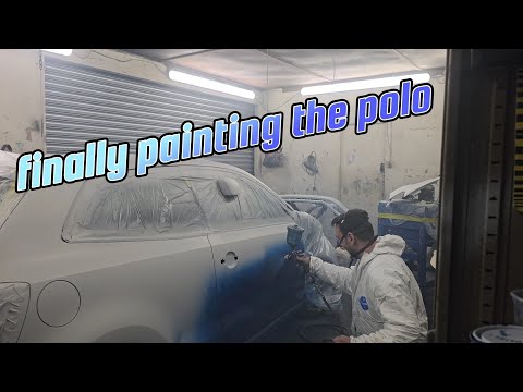 FINALLY PAINTING MY CRASH DAMAGED POLO FROM COPART