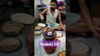 Students life self cooking❤️❤️ #studentslife #youtubeshorts #exam #ssc #shorts