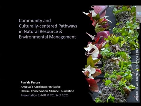 NREM 701 Seminar