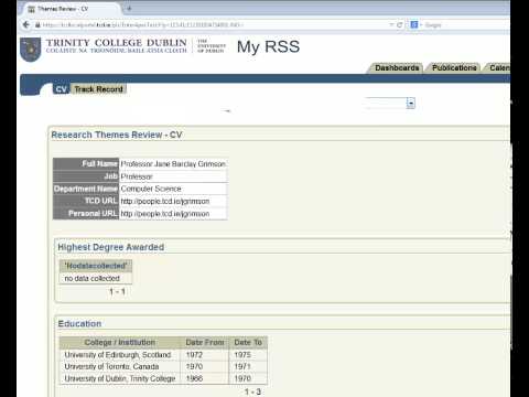 TCD RSS - Themes Review CV in MyRSS