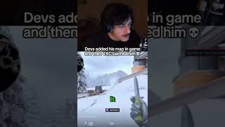Devs added his map and then VAC banned him...