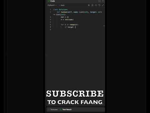 Two Sum in 60 Seconds 🚀 Must-Know DSA Pattern for FAANG & Data Interviews!
