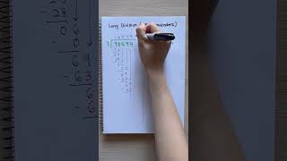 5-Digit Long Division With Remainders | 5th Grade Math ✅💯 #education #maths #division #math #shorts