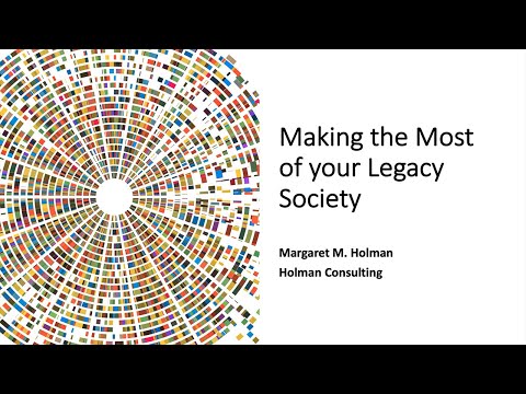 [Webinar] Making the Most of Your Legacy Society