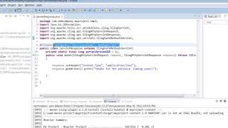 Manage Sling requests using Java Servlets.