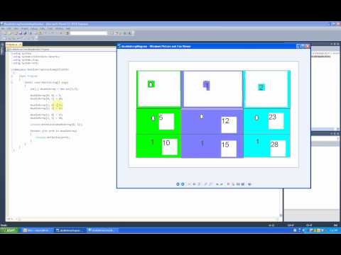 C# Double Arrays, ForEach loop