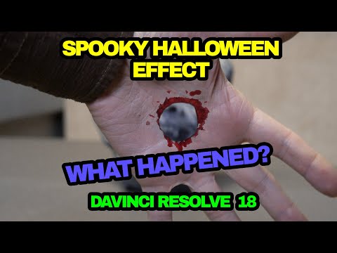 Halloween Effect Video with Spooky Hole in the Hand