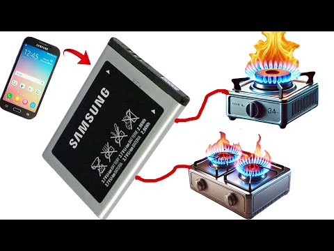 Getting Free Lifetime Cooking Gas From Phone Batteries, Amazing