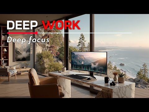 Deep Work Music for Ultimate Focus & Productivity ~ Ocean & Mountain Views ✨