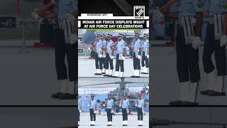 Indian Air Force displays might during Air Force Day celebrations at Hindon Airbase