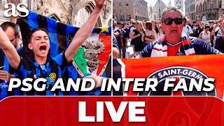 LIVE | PSG and INTER MILAN FANS outside the ALLIANZ ARENA in Munich ahead of CHAMPIONS LEAGUE FINAL