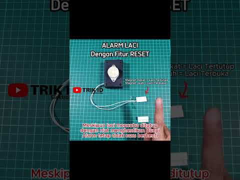 ALARM LACI dengan Fitur Tombol RESET #alarm #diy #dooralarm