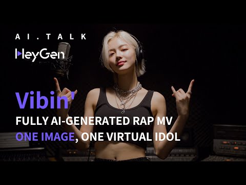 "Vibin'" - AI RAP MV GENERATED FROM ONE IMAGE.｜Heygen ｜AI.TALK