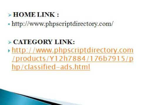 Classified Ads Script, PHP Classified Script, Classified Ads Script PHP