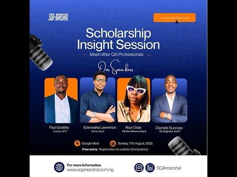 SQA Marshal Scholarship Insight Session