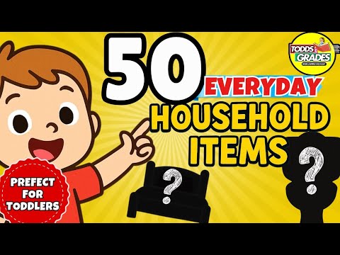 50 Household Items for Kids | Learn Everyday Objects at Home | English Vocabulary for Toddlers