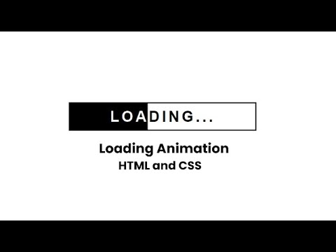 Loading Animation Using HTML and CSS
